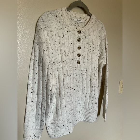 NWOT, Madewell, Bowden Henley Sweater in Coziest Yarn, Women’s Size XS - Picture 3 of 12